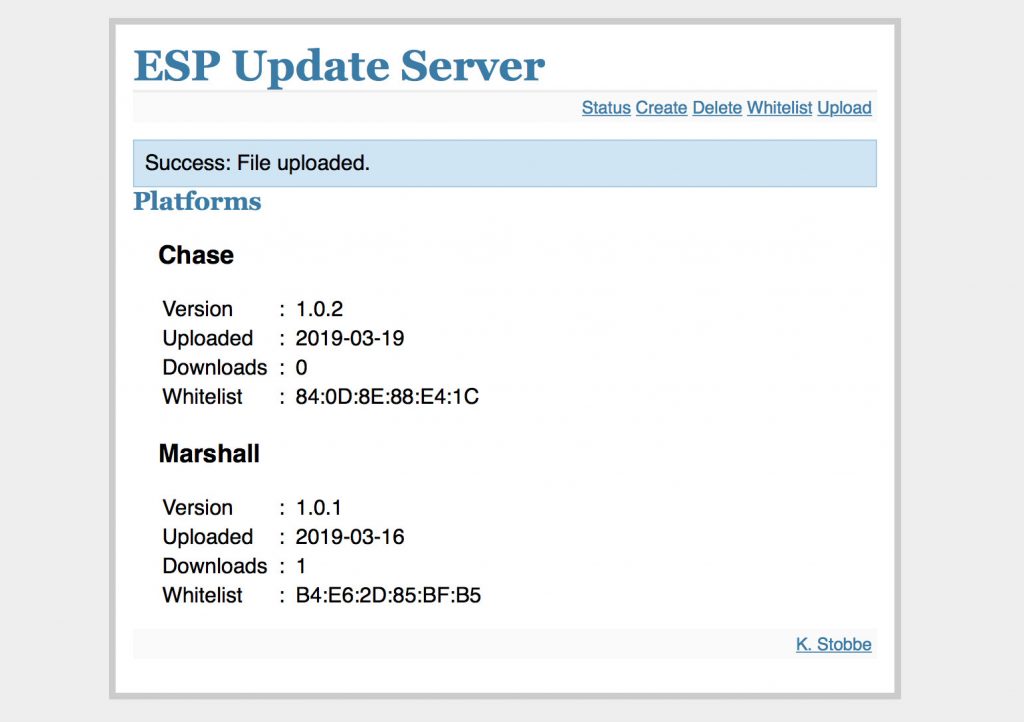 ESP Update Server